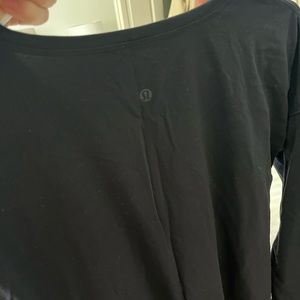 Womens Lululemon Black long sleeve top
